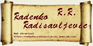 Radenko Radisavljević vizit kartica